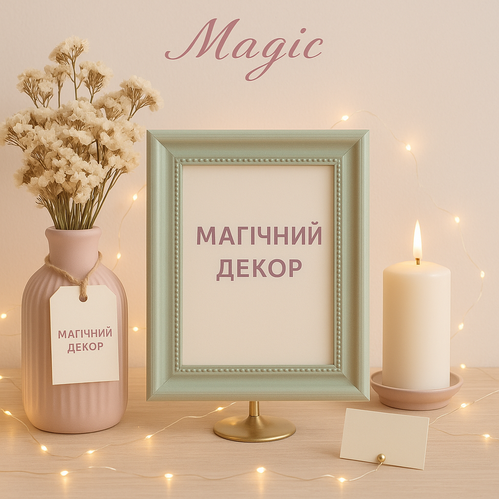 Декор доступний у магазинах Magic. 